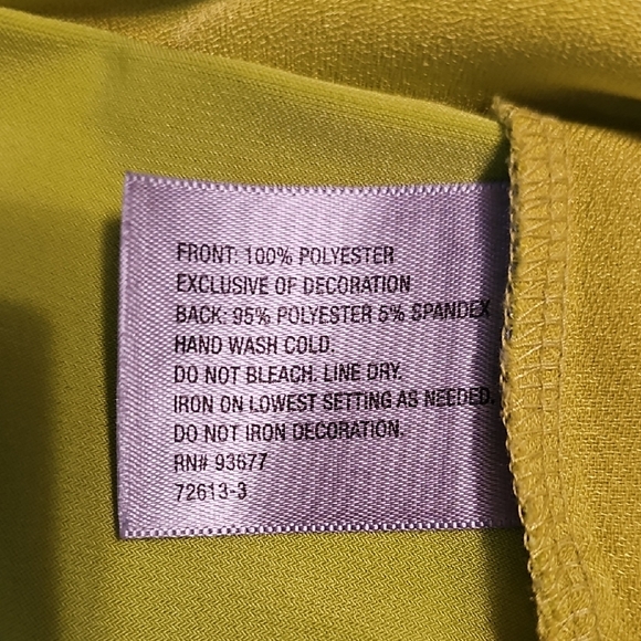 Worthington Chartreuse Embellished Blouse - Picture 4 of 5